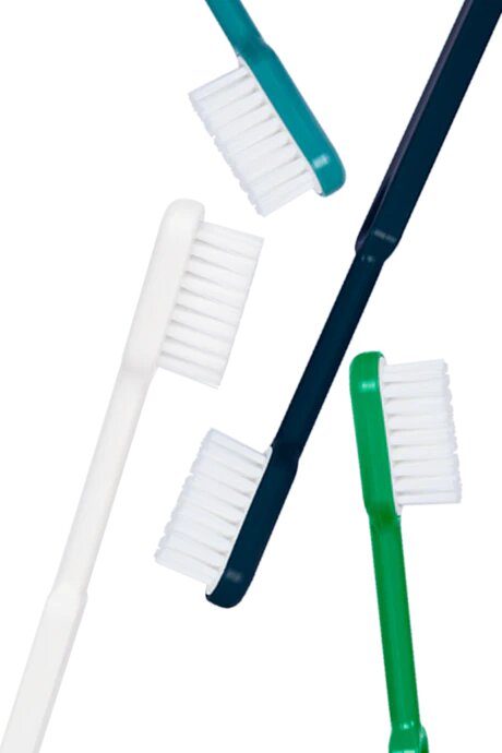 Brosse à dents écologique à tête rechargeables Adulte souple ou médium en bioplastique français