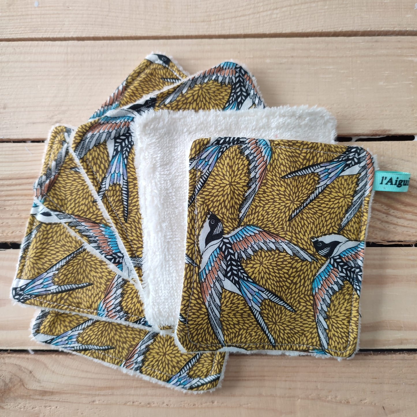 Lingettes démaquillantes lavables et réutilisables - Lot de 6 dont 1 gratuite