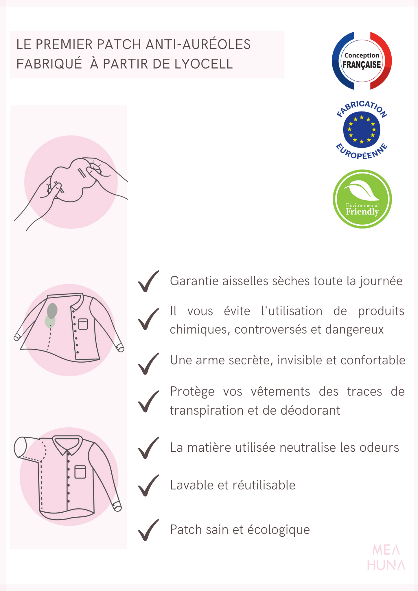 Patch anti-auréole & anti-odeur - pack découverte Mea Huna