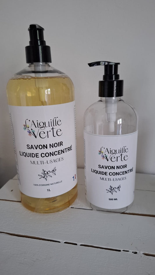 Savon noir liquide ultra efficace et concentré. Multiusage encore plus polyvalent que le vinaigre blanc