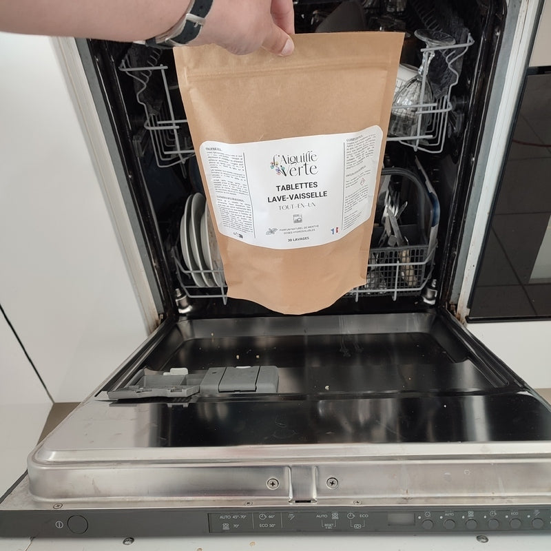 30 éco-dose lave vaisselle tout-en-1 formule simple à l'oxygène actif : une vaisselle éclatante et un lave vaisselle pimpant
