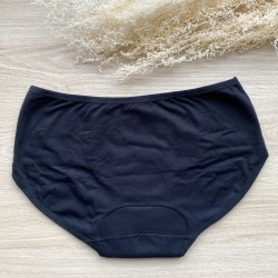 La culotte menstruelle en tissus BIO efficace 12h sans fuite, ni odeur, ni sensation d'humidité. Insert cousu main en France.