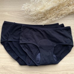 Culotte de règle garantie sans fuite, jusqu'à 12h de protection sans odeur, sans sensation d'humidité grâce à 3 couches
