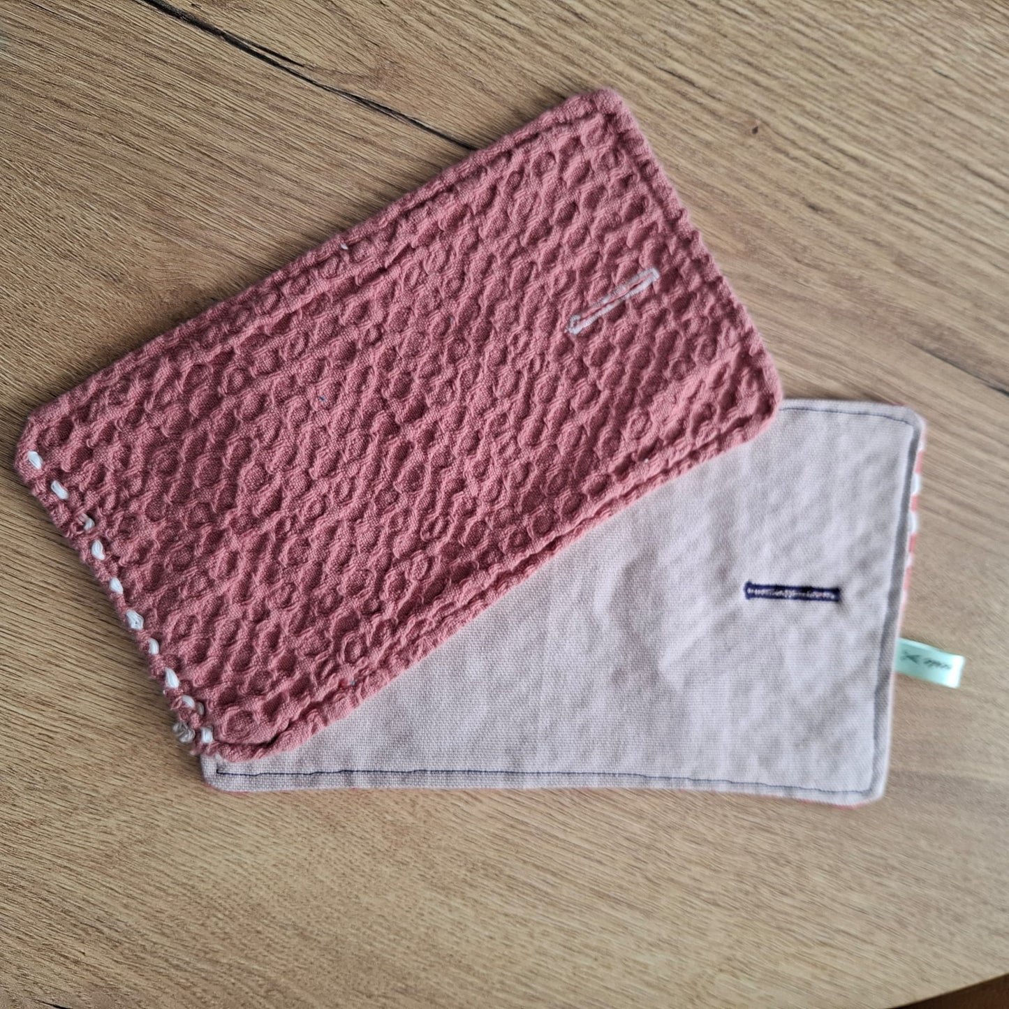 2 feuilles d'essuie-tout rectangle en coton nid d'abeilles