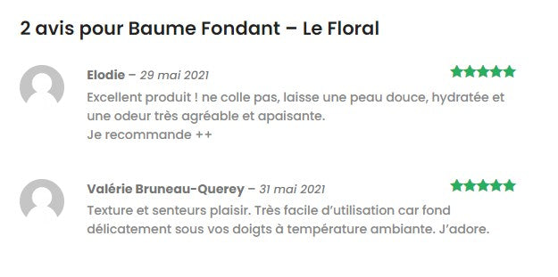 Baume hydratant apaisant corps. Au contact de la chaleur de votre corps, il fond et il ne reste plus qu’à masser