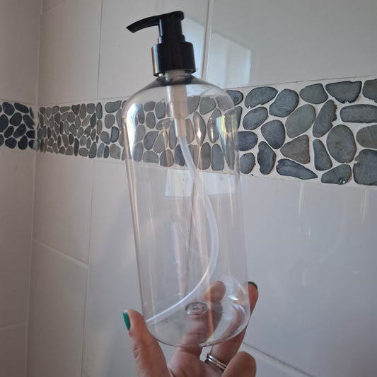 Flacon pompe vide 1 litre, contenant en plastique recyclé, Flacon pompe crème, Flacon vide pousse mousse, pompe crème plastique, flacon pompe gel, flacon pas cher, fournisseur de flacon plastique, flacon 1l vide, flacon cosmétique vide, flacon pompe huile
