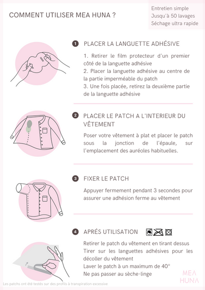 Patch anti-auréole & anti-odeur - pack découverte Mea Huna