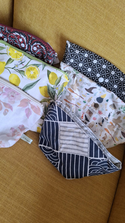 Trousse / Pochette à soufflet - format moyen